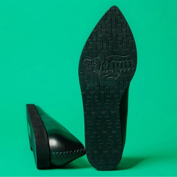 Von D Roxy Ballerina Flats- Vegan Goth - Picture 7 of 10